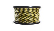 Hollywood PRO SX 14 - 2x 2.2 qmm speaker cable, OFC, extra flexible, twisted, black/yellow