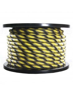 Hollywood PRO SX 12 - 2x 3.3 qmm speaker cable, OFC, extra flexible, twisted, black/yellow
