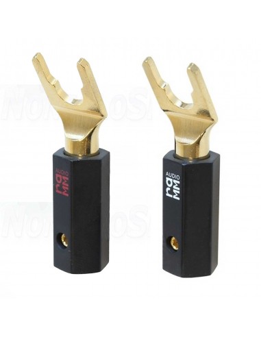 RAMM AUDIO 50400-GT Spades Gold plated Red Copper Ø8mm (Pair)