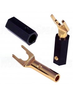 RAMM AUDIO 50400-GT Spades Gold plated Red Copper Ø8mm (Pair) 2