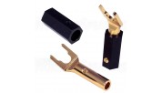 RAMM AUDIO 50400-GT Spades Gold plated Red Copper Ø8mm (Pair)