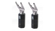 RAMM AUDIO 50400-RT Spades Rhodium plated Red Copper Ø8mm (Pair)