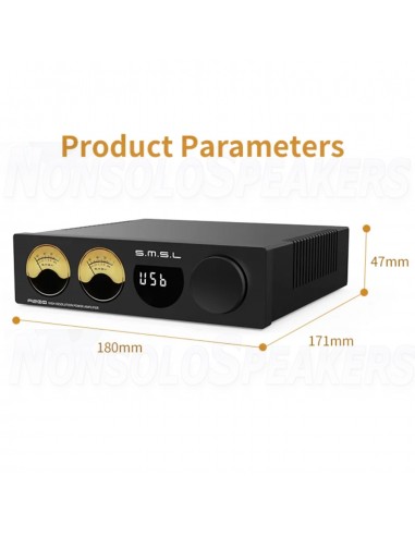 SMSL A200 Stereo Amplifier with level display