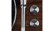 Dayton Audio  TT-1BTW Turntable with USB, Bluetooth, Audio-Technica AT-VM95E WOOD.