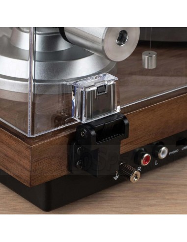 Dayton Audio  TT-1BTW Turntable with USB, Bluetooth, Audio-Technica AT-VM95E WOOD.