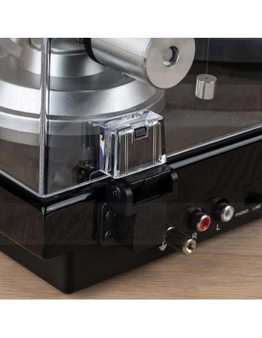 Dayton Audio TT-1BTB Turntable with USB, Bluetooth, Audio-Technica AT-VM95E GLOSS.