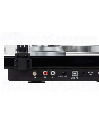Dayton Audio TT-1BTB Turntable with USB, Bluetooth, Audio-Technica AT-VM95E GLOSS.