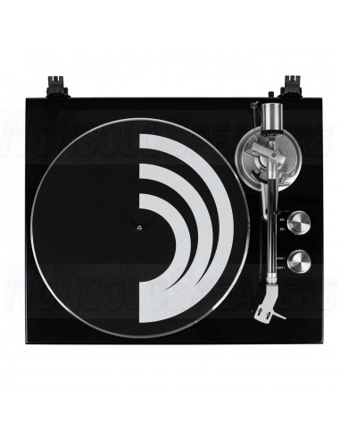 Dayton Audio TT-1BTB Turntable with USB, Bluetooth, Audio-Technica AT-VM95E GLOSS.