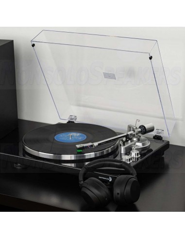 Dayton Audio TT-1BTB Turntable with USB, Bluetooth, Audio-Technica AT-VM95E GLOSS.