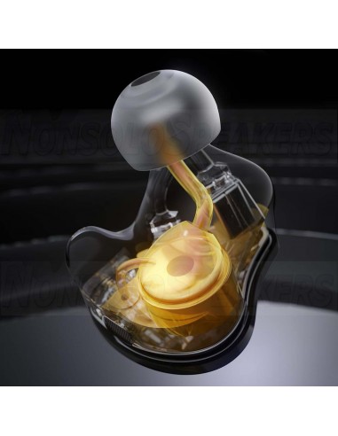 FiiO JH5 Dynamic 4 BA Hybrid IEMs Black In-Ear Headphones