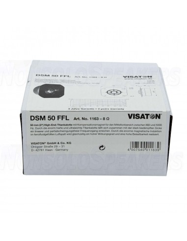 Visaton DSM 50 FFL 2" High-End Titanium Mid-Dome 8 Ohm