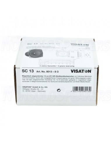 Visaton SC 13 5" HiFi Full-Range Driver 8 Ohm