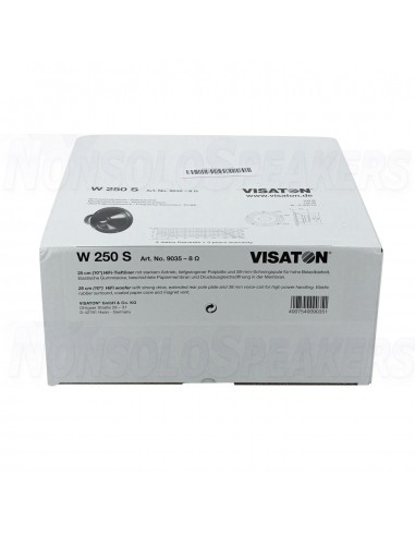 Visaton W 250 S - 8 10" HiFi Woofer 8 Ohm