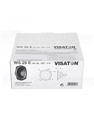 Visaton WS 20 E - 4 8" HiFi Woofer 4 Ohm