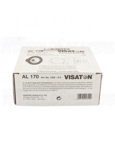 Visaton AL 170 6.5" High-End Woofer 8 Ohm