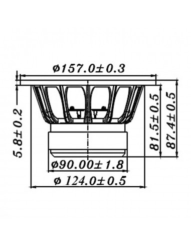 TangBand W5-2106 fullrange 5",157 mm, 8 ohm
