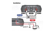 STETSOM BRAVOHQ800.4_2 Digital Car Amplifier - 4x200w RMS- 2ohm Full range