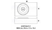 DD Audio LE-DF-SL612 12″ subwoofer box 2x2 Ohm