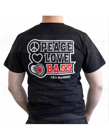 DD Love Peace & Bass Black t-shirt S
