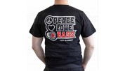 DD Love Peace & Bass Black t-shirt S