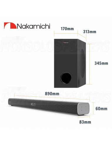 Nakamichi Apollo 220 Bluetooth Soundbar with Subwoofer