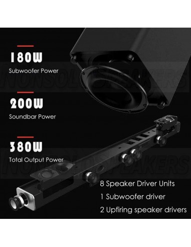 Nakamichi Apollo 520 Bluetooth Soundbar with Subwoofer