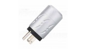 VIBORG VM502R Connector - Aluminum Container Pure Copper Rhodium Plated USA