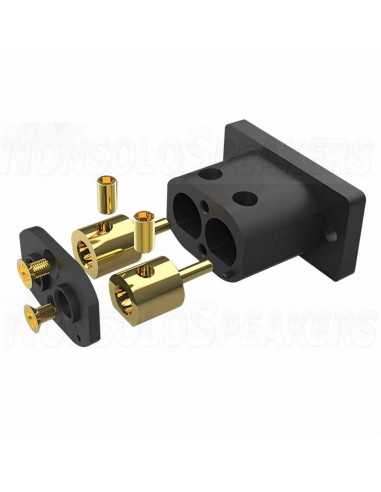 Viborg VI-08G IEC C8 Panel Mount 2.5A/250V - Gold Plated