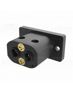 Viborg VI-08G IEC C8 Panel Mount 2.5A/250V - Gold Plated 2