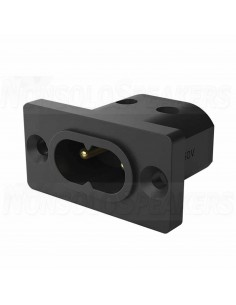Viborg VI-08G IEC C8 Panel Mount 2.5A/250V - Gold Plated