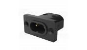 Viborg VI-08G IEC C8 Panel Mount 2.5A/250V - Gold Plated