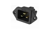Viborg VI-20G IEC Panel Mount 20A/125V - Gold Plated
