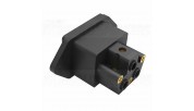 Viborg VI-20G IEC Panel Mount 20A/125V - Gold Plated