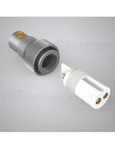 VIBORG GX12G 2 Pin Gold Plated Copper Connector - 8mm Diameter