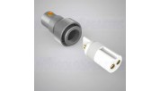 VIBORG GX12G 2 Pin Gold Plated Copper Connector - 8mm Diameter