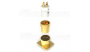 VIBORG CF203G XLR 3 Pin Female Socket - Pure Copper Gold Plated