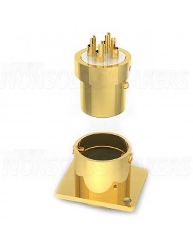 VIBORG CF203G XLR 3 Pin Female Socket - Pure Copper Gold Plated