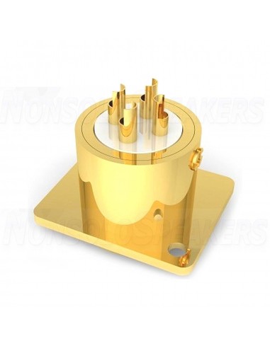 VIBORG CF203G XLR 3 Pin Female Socket - Pure Copper Gold Plated