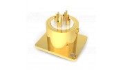 VIBORG CF203G XLR 3 Pin Female Socket - Pure Copper Gold Plated