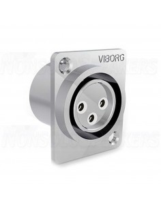 VIBORG CF203R XLR 3 Pin Socket Female - Pure Copper Rhodium Plated 2