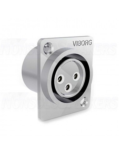 VIBORG CF203R XLR 3 Pin Socket Female - Pure Copper Rhodium Plated