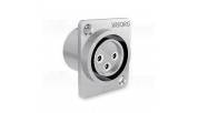 VIBORG CF203R XLR 3 Pin Socket Female - Pure Copper Rhodium Plated