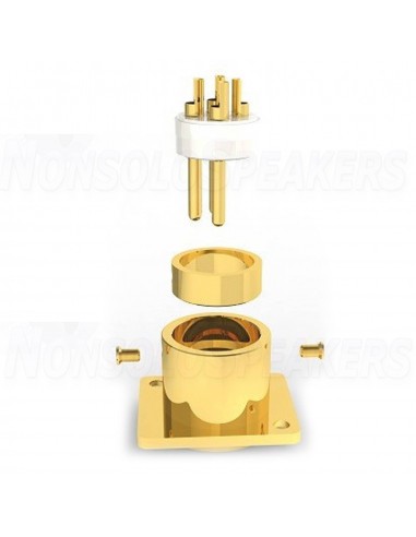 VIBORG CM203G XLR Male Socket - Gold Plated Pure Copper