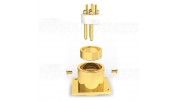 VIBORG CM203G XLR Male Socket - Gold Plated Pure Copper