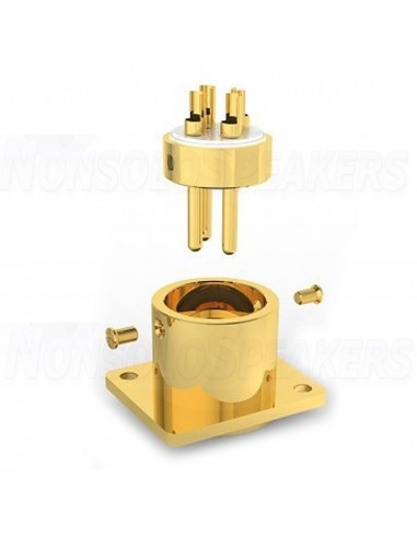 VIBORG CM203G XLR Male Socket - Gold Plated Pure Copper