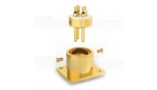 VIBORG CM203G XLR Male Socket - Gold Plated Pure Copper