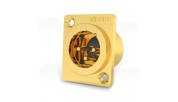 VIBORG CM203G XLR Male Socket - Gold Plated Pure Copper