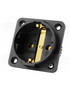 Viborg Audio VE01G Schuko Gold Plated Copper Wall Socket - 250V 16A