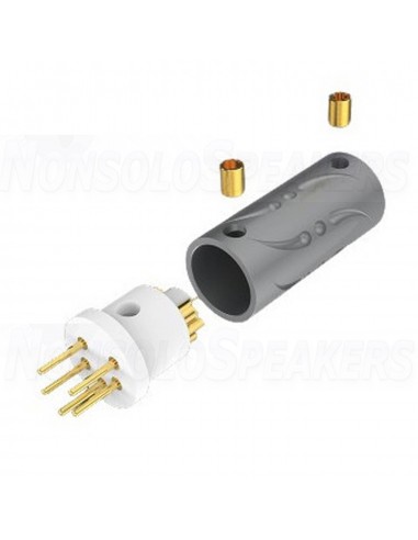 Viborg LP108G DIN Connector Pentapole Phosphor Bronze Gold Plated
