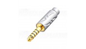 Viborg Audio VH303G 4-pole Jack connector 4.4mm 6mm diameter
